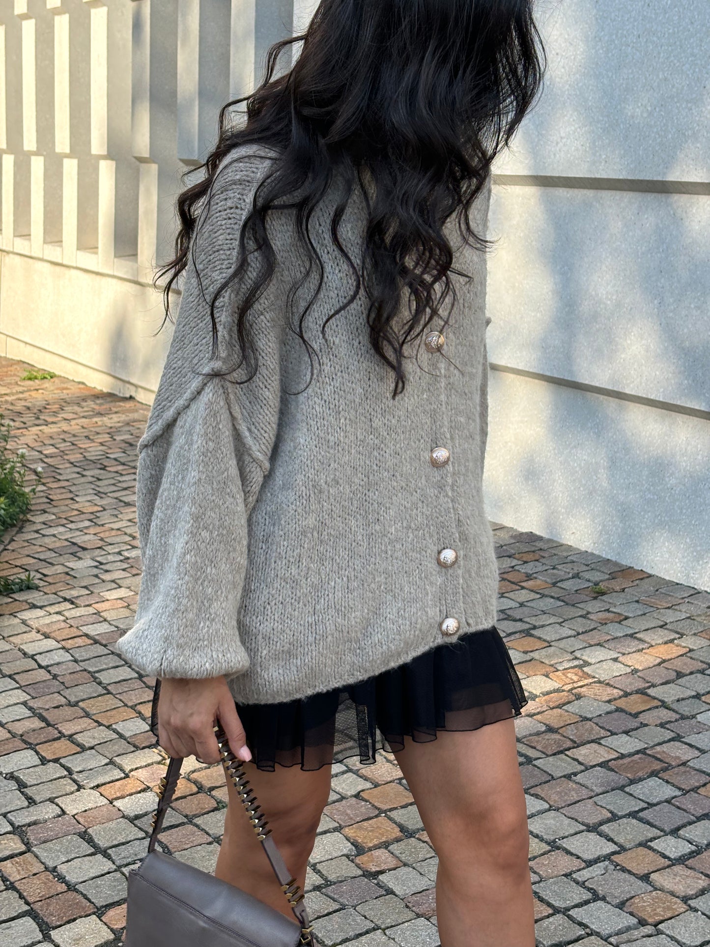 Oversized Cardigan - Liora Beige