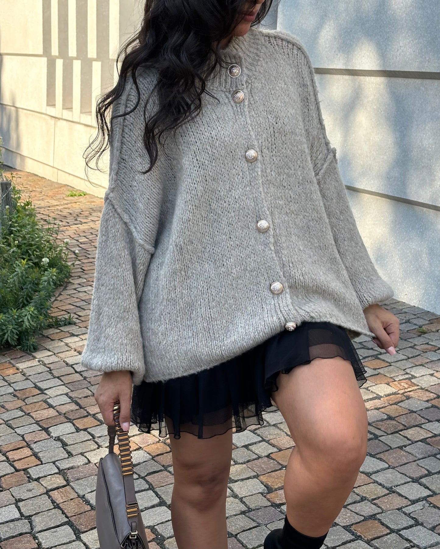 Oversized Cardigan - Liora Beige