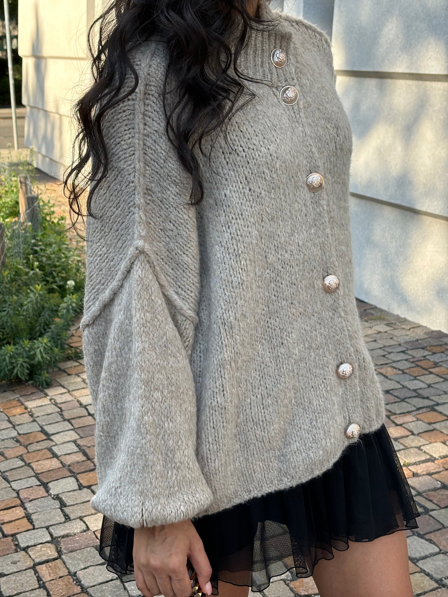 Oversized Cardigan - Liora Beige