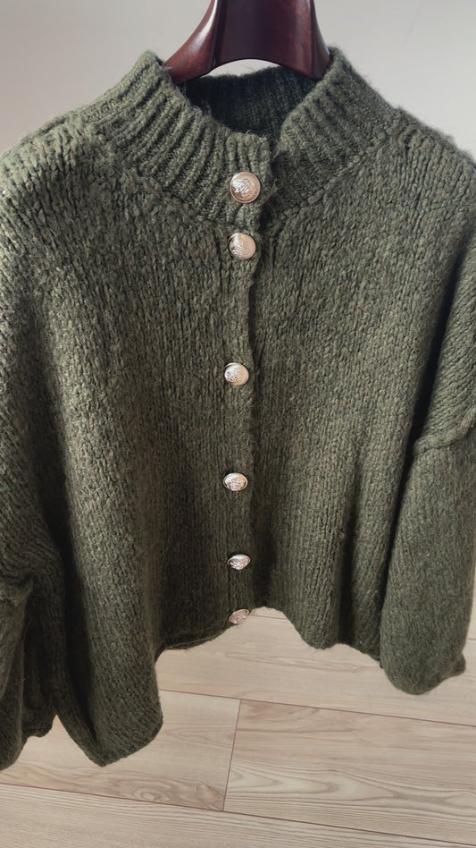 Oversized Cardigan - Liora Khaki